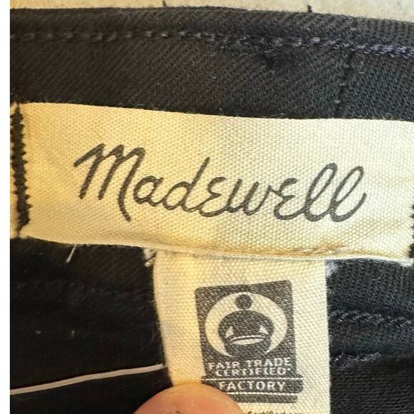 NWT Madewell jeans 9" mid rise skinny black 37 button fly grunge goth emo crop - Picture 11 of 16